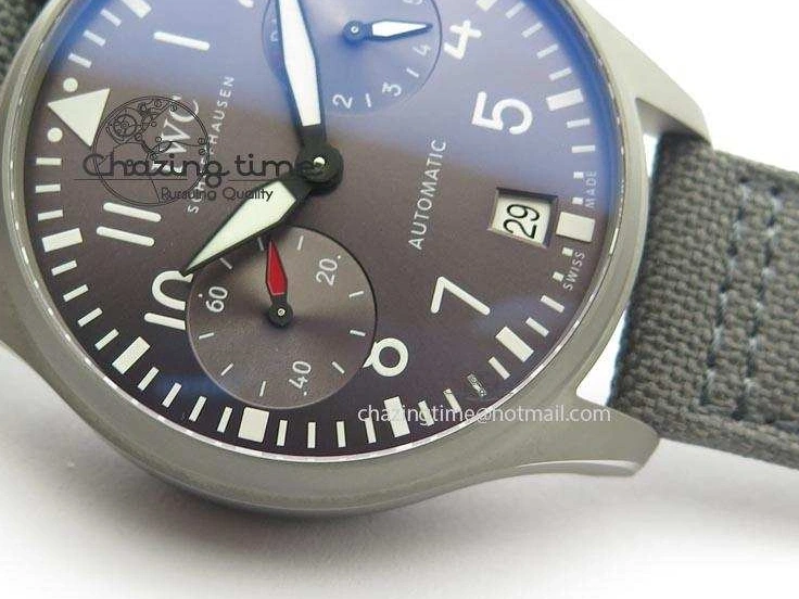 MIROTIME 0117 SunProtective Big Pilot Real PR IW500910 “Patrouille Suisse” ZF 1:1 Best Edition On Gray Nylon Strap 7278